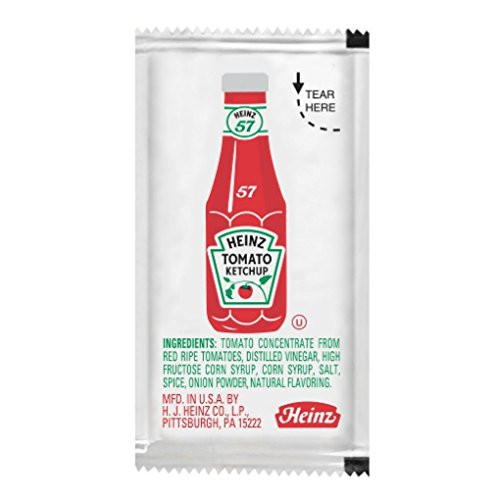 Heinz Ketchup Packet - .32 ozs. - Pack of 25