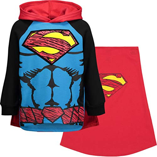 DC Comics Superman Toddler Boys Fleece Costume Hoodie Sweatshirt with Cape 3T