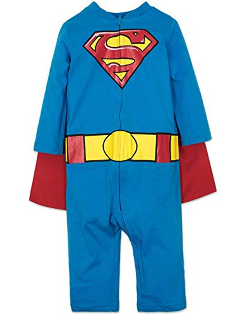 Warner Bros. Batman & Superman Baby Boys' Costume Coveralls with Cape