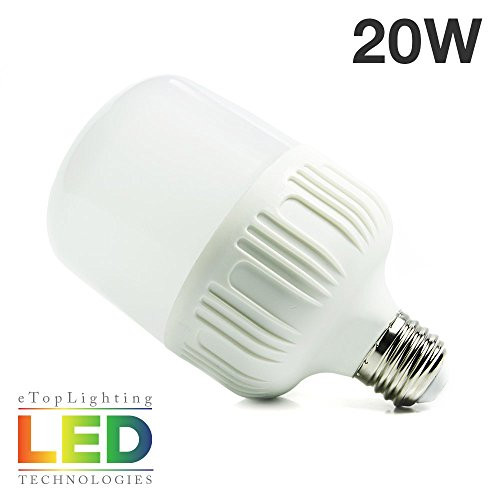 eTopLighting Ultra-Bright 20W LED Light Bulb 6500K with Edison E26/E27 Base Utility Garage Shops, Outdoor Security Lights, Outside Events, APL1459, Daylight White