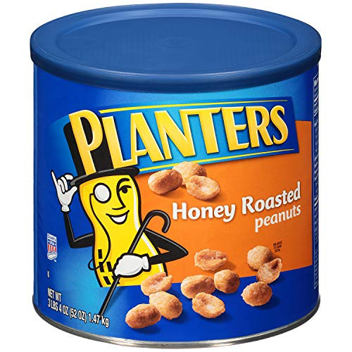 Planters Honey Roasted Peanuts, 52 oz Can (Pack of 2)
