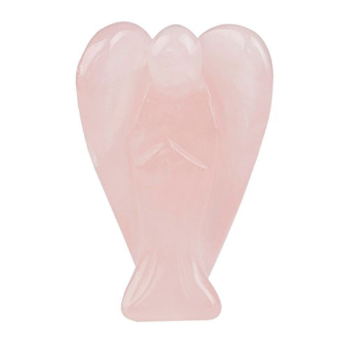 rockcloud Healing Crystal Gemstone Carved Pocket Crystal Guardian Angel Figurines 1.5 inch rockcloud Healing Crystal Gemstone Carved Pocket Crystal Guardian Angel Figurines 1.5 inch