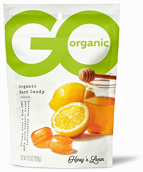 Go Organic Honey Lemon Hard Candies, 3.5 Ounce (Pack of 6) Go Organic Honey Lemon Hard Candies, 3.5 Ounce (Pack of 6)
