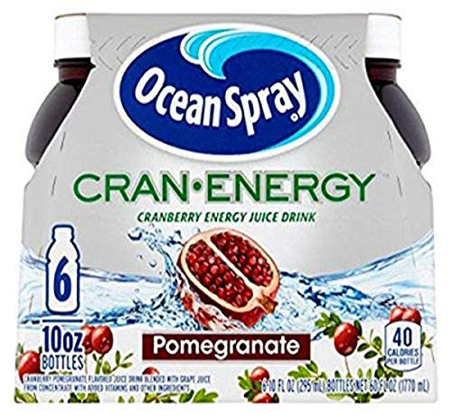 Ocean Spray Cran-Energy, Cranberry Pomegranate Energy Juice Drink, 10 Ounce Bottle (Pack of 6) Ocean Spray Cran-Energy, Cranberry Pomegranate Energy Juice Drink, 10 Ounce Bottle (Pack of 6)