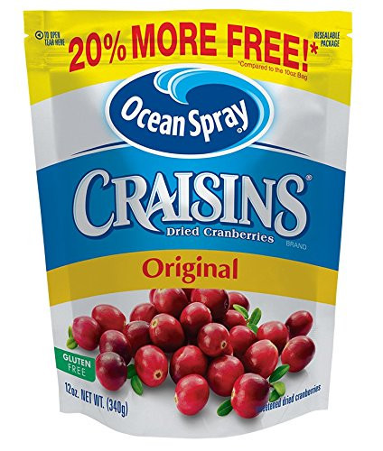 Ocean Spray Craisins Dried Cranberries, Original, 12 Ounce