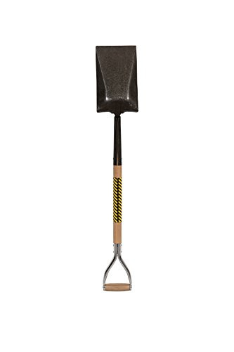 Structron SV-GD50 Forged Garden Spade with 30" Hardwood Handle and Steel D-Grip, Rugged Forged-Head