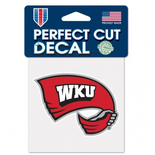 WinCraft NCAA Western Kentucky Perfect Cut Color Decal, 4" x 4"