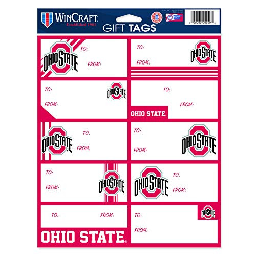 WinCraft NCAA Ohio State Buckeyes Gift Tag Sheet, One Size, Team Color