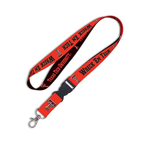 WinCraft NCAA Texas Tech University Lanyard with Detachable Buckle, 3/4" WinCraft NCAA Texas Tech University Lanyard with Detachable Buckle, 3/4"