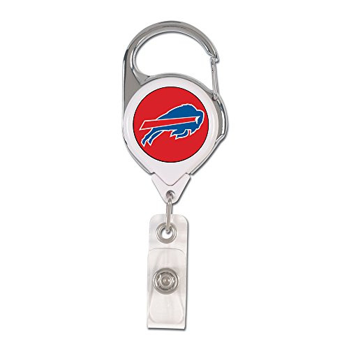 WinCraft NFL Buffalo Bills Retractable Premium Badge Holder, Team Color, One Size WinCraft NFL Buffalo Bills Retractable Premium Badge Holder, Team Color, One Size