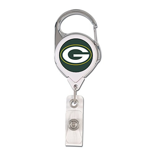 WinCraft NFL Green Bay Packers Retractable Premium Badge Holder, Team Color, One Size WinCraft NFL Green Bay Packers Retractable Premium Badge Holder, Team Color, One Size
