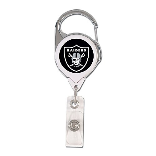 WinCraft NFL Oakland Raiders Retractable Premium Badge Holder, Team Color, One Size WinCraft NFL Oakland Raiders Retractable Premium Badge Holder, Team Color, One Size