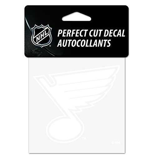WinCraft NHL St. Louis Blues 4x4 Perfect Cut White Decal, One Size, Team Color WinCraft NHL St. Louis Blues 4x4 Perfect Cut White Decal, One Size, Team Color