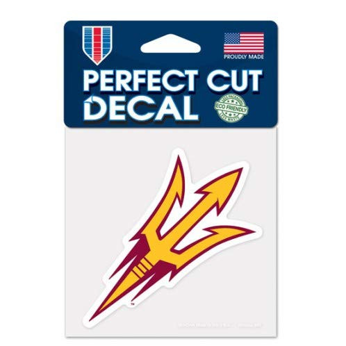 WinCraft NCAA Arizona State University 52846012 Perfect Cut Color Decal, 4" x 4", Black