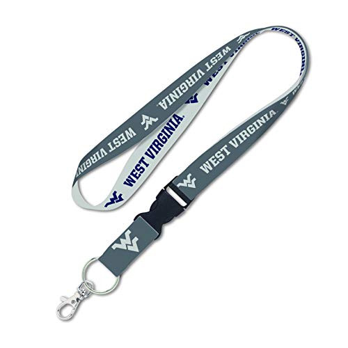 West Virginia University Lanyard - Mountaineer NCAA College Keystrap West Virginia University Lanyard - Mountaineer NCAA College Keystrap