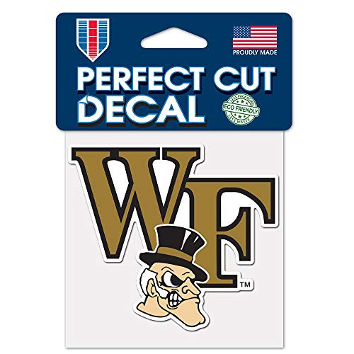 NCAA Wake Forest Demon Deacons 4x4 Perfect Cut Color Decal, Team Colors, One Size