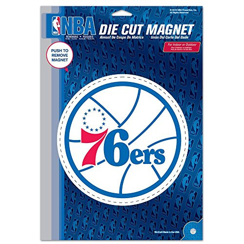Philadelphia 76ers Official NBA 6 inch x 9 inch Car Magnet by Wincraft Philadelphia 76ers Official NBA 6 inch x 9 inch Car Magnet by Wincraft