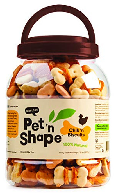 Pet 'n Shape Chik 'N Biscuits - All Natural Dog Treats, 2.21 Lb