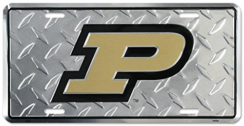 (6x12) Purdue University Boilermakers Diamond Cut NCAA Tin License Plate