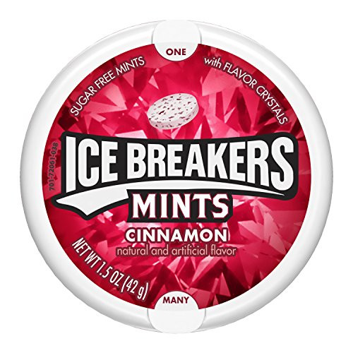 ICE BREAKERS Sugar Free Mints, Cinnamon, 1.5 Ounce