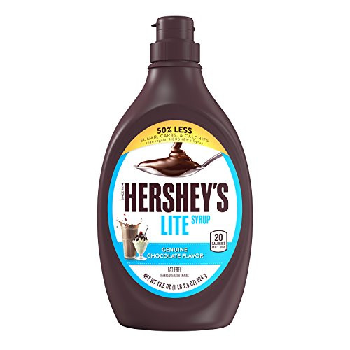 HERSHEY'S Chocolate Syrup, Lite, baking supplies, dessert topping/beverage syrup, 18.5 Ounce (Pack of 6) HERSHEY'S Chocolate Syrup, Lite, baking supplies, dessert topping/beverage syrup, 18.5 Ounce (Pack of 6)