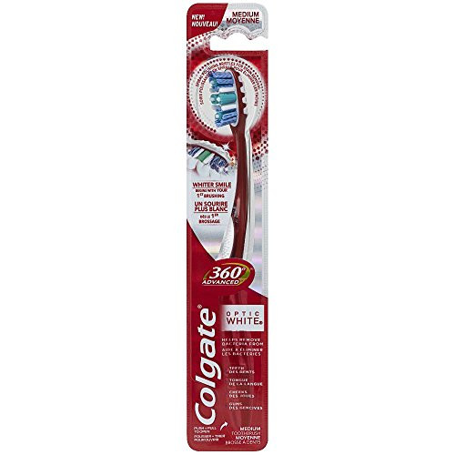 Colgate 360 Advanced Optic White Medium Toothbrush, 1 Ea, 1count