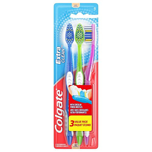 Colgate Extra Clean Full Head Toothbrush, Soft - 3 Count
