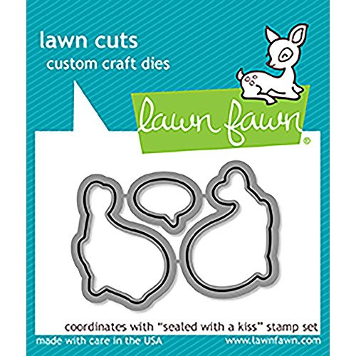 LAWN FAWN Cuts Custom Craft Dies: Sealed With A Kiss (LF1291) LAWN FAWN Cuts Custom Craft Dies: Sealed With A Kiss (LF1291)
