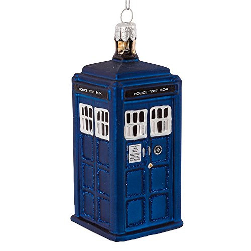 Kurt Adler 4.25-Inch Doctor Who TARDIS Glass Figural Ornament Kurt Adler 4.25-Inch Doctor Who TARDIS Glass Figural Ornament