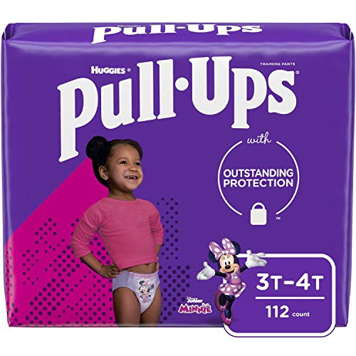 Pull-Ups Learning Designs Girls' Training Pants, 3T-4T, 112 Ct