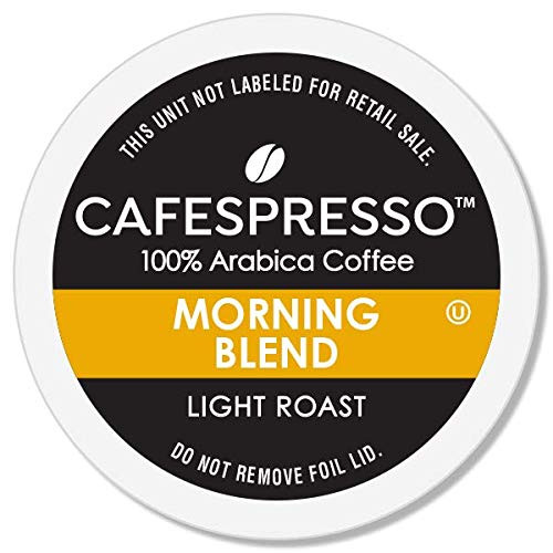 CAFESPRESSO Morning Blend for K Cup Keurig 2.0 Brewers, 80Count, Light Roast Single Serve Coffee Pods (Packaging May Vary)