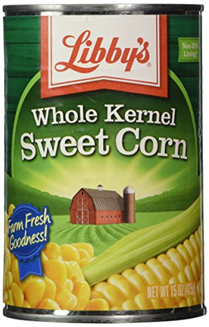 Libby's Whole Kernel Sweet Corn, 15 Ounce Cans (Pack of 12) Libby's Whole Kernel Sweet Corn, 15 Ounce Cans (Pack of 12)