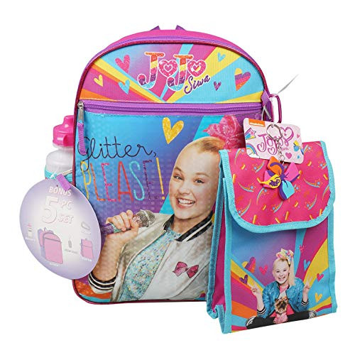 Girls 5 Piece Jojo Siwa Backpack Set Girls 5 Piece Jojo Siwa Backpack Set