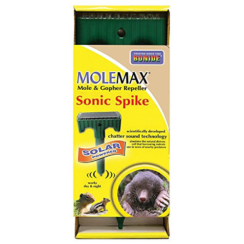 Bonide (BND61121) - Molemax Sonic Spike Repeller, Solar Powered Mole and Gopher Repellent Bonide (BND61121) - Molemax Sonic Spike Repeller, Solar Powered Mole and Gopher Repellent
