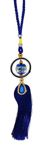 Islam Car Truck Rear Mirror Hanging Decorative Ornament AMN071 Allah Muhammad Arabic Name Calligraphy Pendant with Decorate Tassel Muslim Gift