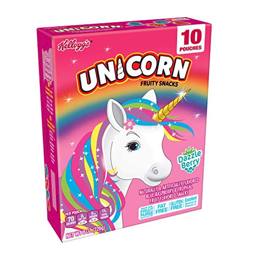 Unicorn, Fruity Snacks, Fat Free, Gluten Free, Dazzle Berry, 8 Ounce
