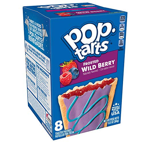 Pop-Tarts, Breakfast Toaster Pastries, Frosted Wild Berry, Proudly Baked in the USA, 13.5oz Box (Pack of 12)