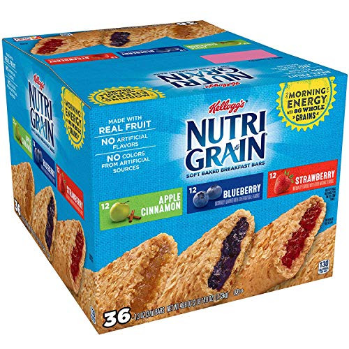 Nutri-Grain Kellogg's Cereal Bars Variety Pack, 36 Count