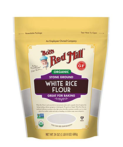 Bob's Red Mill Organic White Rice Flour, 24-ounce (Pack of 4)