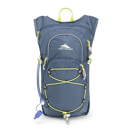 High Sierra HydraHike Hydration Pack, Graphite Blue/Mercury/Glow, 8L