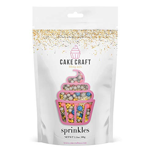 Cake Craft Sprinkles Twinkle Bling Mix 3.53 Ounces