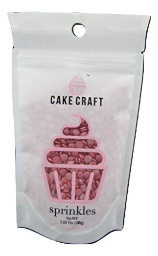 Cake Craft Sprinkles Red Quins 3.53 Ounces