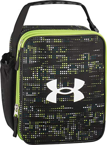 Under Armour Scrimmage, Broken Grid-Lime Insulated Lunch Box, 4 x 10 x 8.2 inch