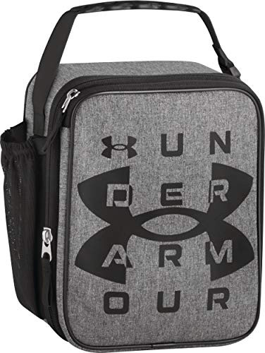 Under Armour Scrimmage, Heather Grey Insulated Lunch Box, 4 x 10 x 8.2 inch