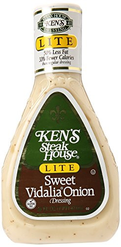 Ken's Steak House Lite Dressing, Sweet Vidalia Onion, 16 ct