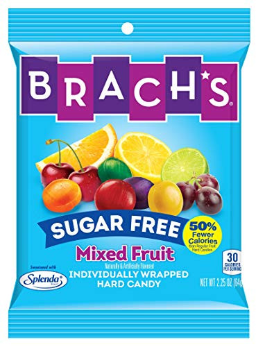 Brach's Sugar Free Mixed Fruit Hard Candy, Individually Wrapped, Pack Of 12, 27 Ounce Bag