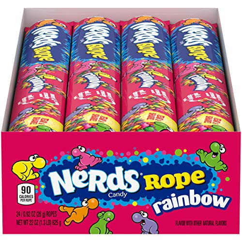 Nerds Rope Rainbow Candy 0.92 Ounce Package 24 Count (Pack of 1)