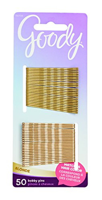 Goody Hair Bobby Pins, Blonde, 50-count (1942456), Metallic Blonde Goody Hair Bobby Pins, Blonde, 50-count (1942456), Metallic Blonde