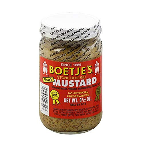 Boetje Foods Inc. Mustard, Dutch, 8.50 Ounce (Pack of 6)
