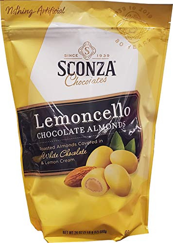 Sconza Lemoncello Almonds, 24 Oz